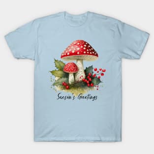 Season's Greetings Mushroom T-Shirt